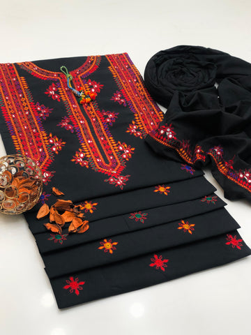 Aari Balochi Embroidered 2-Piece Summer Cotton Dress